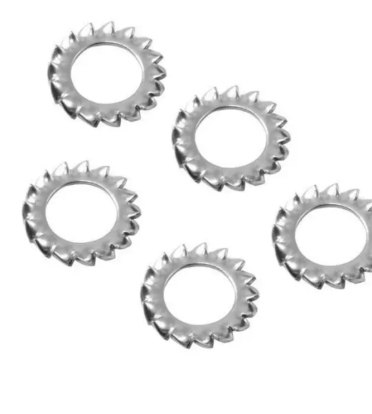XBG252 -  Kit 5 Rondelle Zigrinate MM 8 Montaggi Vari per Moto Varie Marche e Modelli